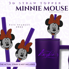 Minnie 3d Stanley Straw Topper – Fits Stanley 40oz