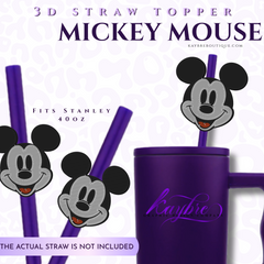 Mickey 3d Stanley Straw Topper – Fits Stanley 40oz