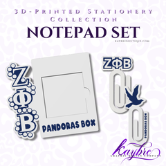 White Dove and Pearls Notepad Set