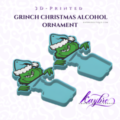 Grinch Christmas Alcohol Ornament