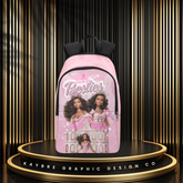 Bestie Black Barbie Personalize Backpack