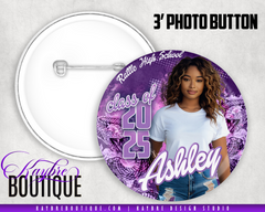 Graduation Ratters Snake Photo Button