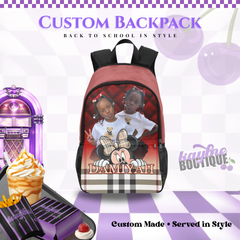 Plaid Customize Photo Backpack