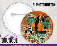 Graduation Ratters Snake Photo Button