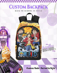 One Piece Customize Bookbag