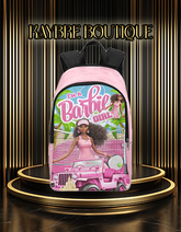 Black Barbie Tennis Customize Bookbag