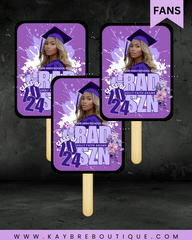Graduation Hand Fans – Personalized & Assembled
