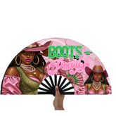 Pink Pearls Clack Fans 13in