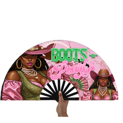 Pink Pearls Clack Fans 13in