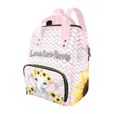 Pink Chevron Elephant Set