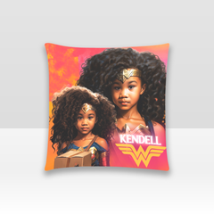 Customized Photo Polyester Square Pillow