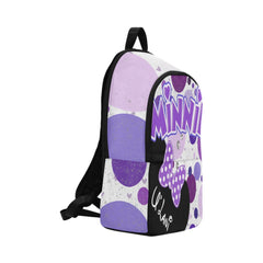 Purple Minnie Polka Dot Personalized Backpack