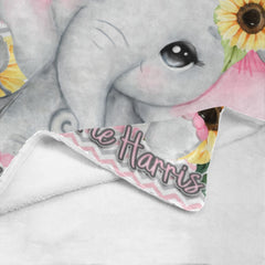 Pink Chevron Elephant Set