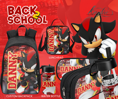 Customize Inspired Red Shadow Backpack