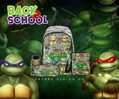 Customize Inspired Brick Ninja Turtles Backpack
