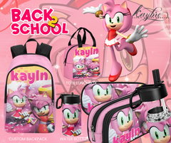 Customize Inspired Pink Backpack
