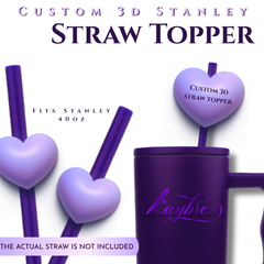 Custom 3D Stanley Straw Topper – Fits Stanley 40oz