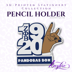 White Dove and Pearls Pencil Holder