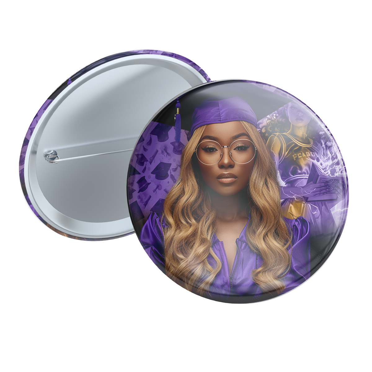 Custom Graduation Buttons – 3-Inch