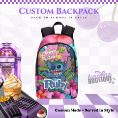 Lilo And Stitch Customize Bookbag