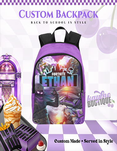 Fournite Inspired  Customize Bookbag