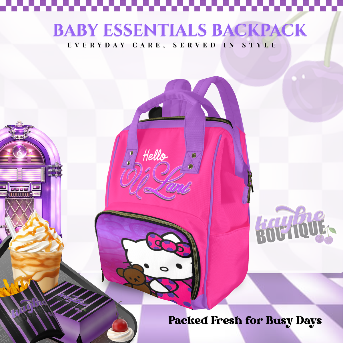 H.KittyMulti-Use Diaper Bag