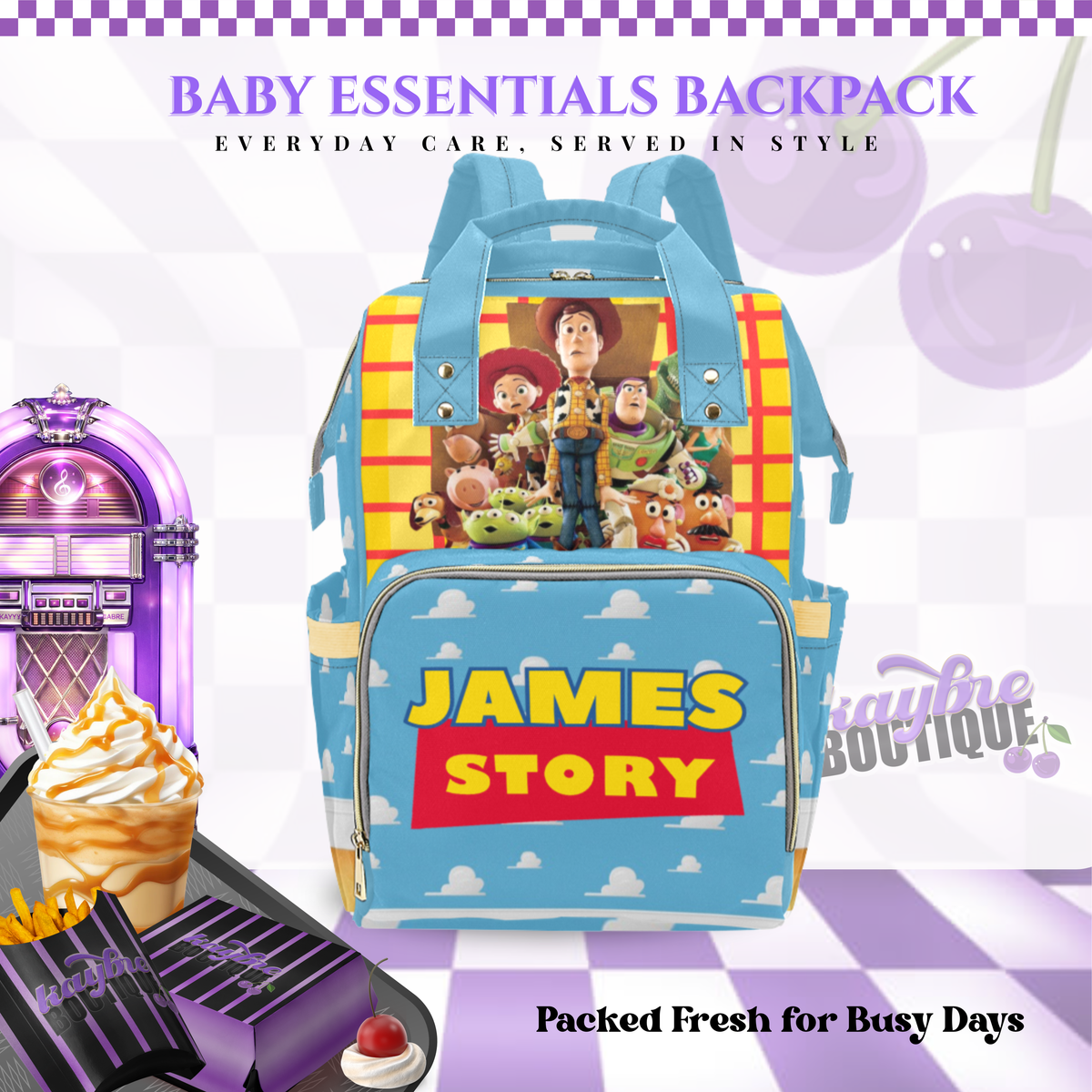 TOY sTORY Multi-Use Diaper Bag (Copy)