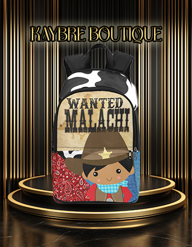 Western Style Customize Bookbag