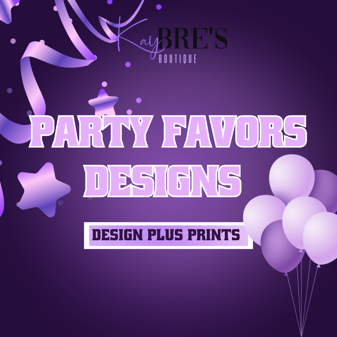 Custom Party Favor Design + Printed Wrappers