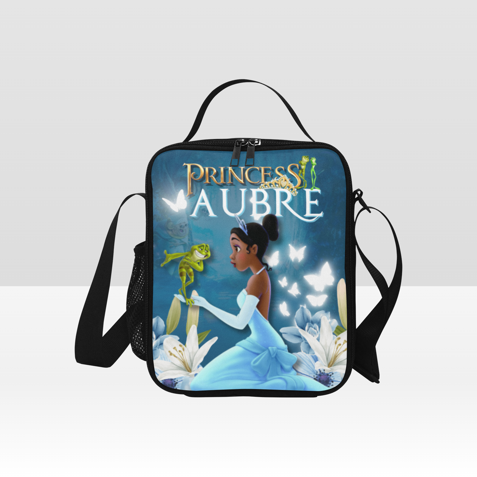 Customize Princess And Frog Blue Personalized Backpack