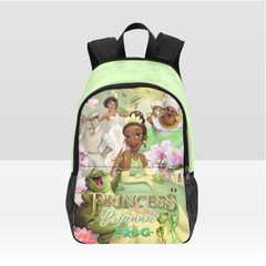 Green Inspired Customize Princess And Frog  Personalized Backpack