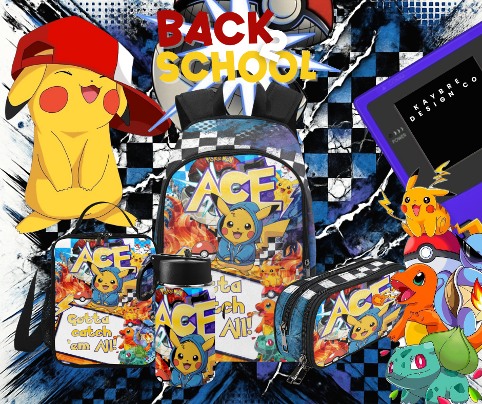 Customize Inspired Pokemon Backpack