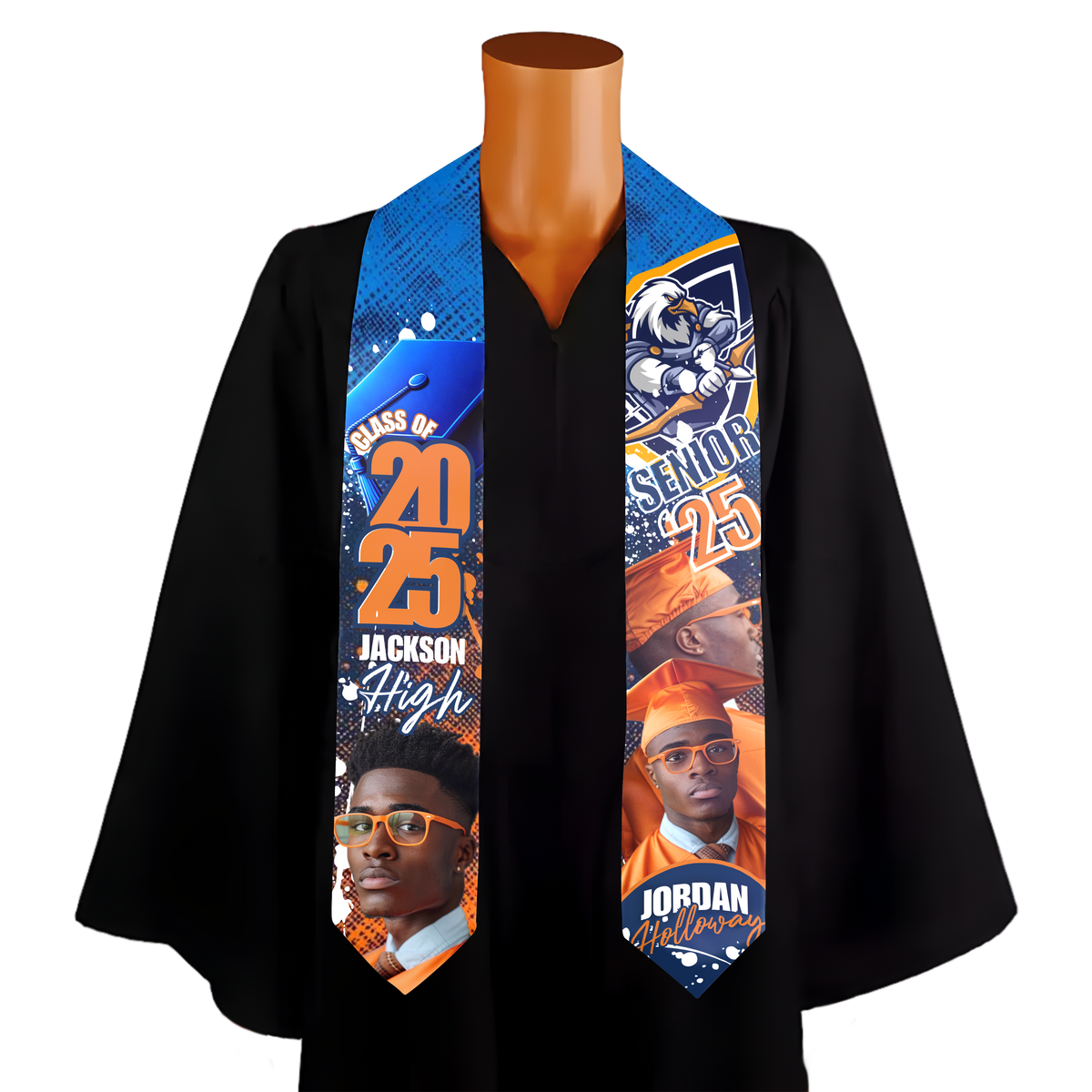 2025 Blue and Orange Stole
