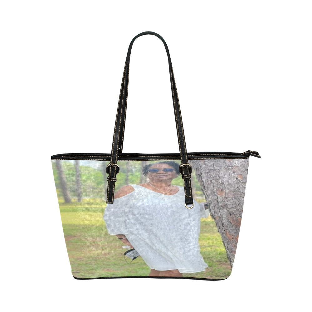 CUSTOMIZED  Large LEATHER TOTE BAG
