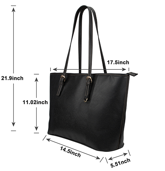 CUSTOMIZED  Large LEATHER TOTE BAG