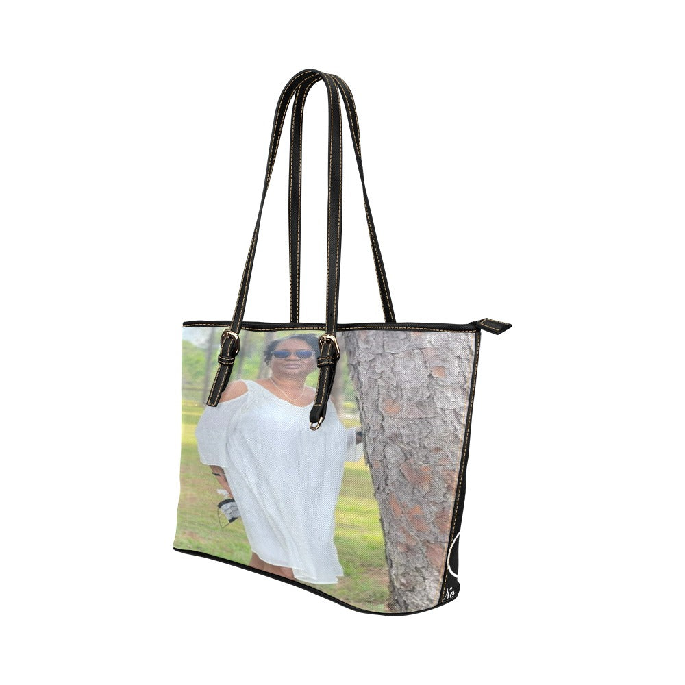 CUSTOMIZED  Large LEATHER TOTE BAG